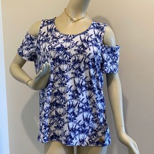Michael Kors Cold shoulder Top NWT SZ XL